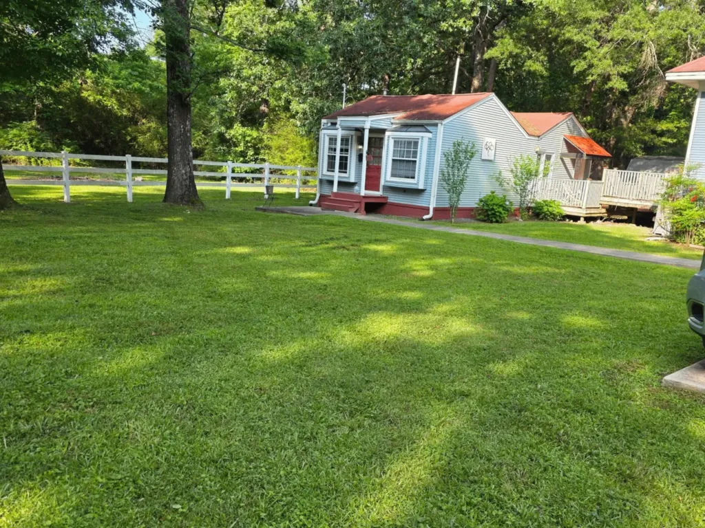 Scenic fully finished lawn